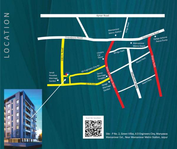  terraces Location Plan