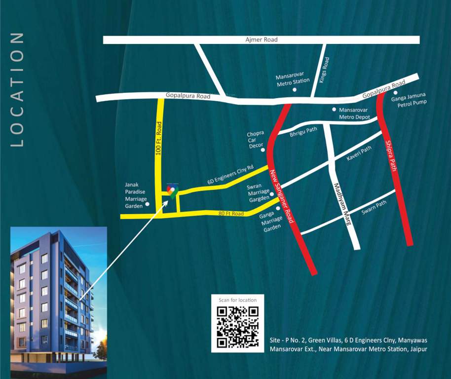  terraces Location Plan