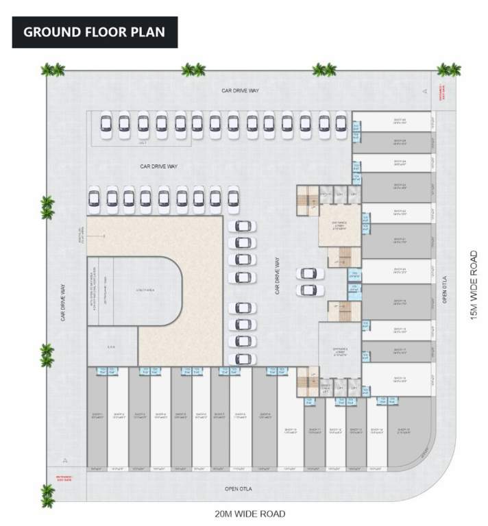  the domus 26 west The Domus 26 West Cluster Plan for ground Floor