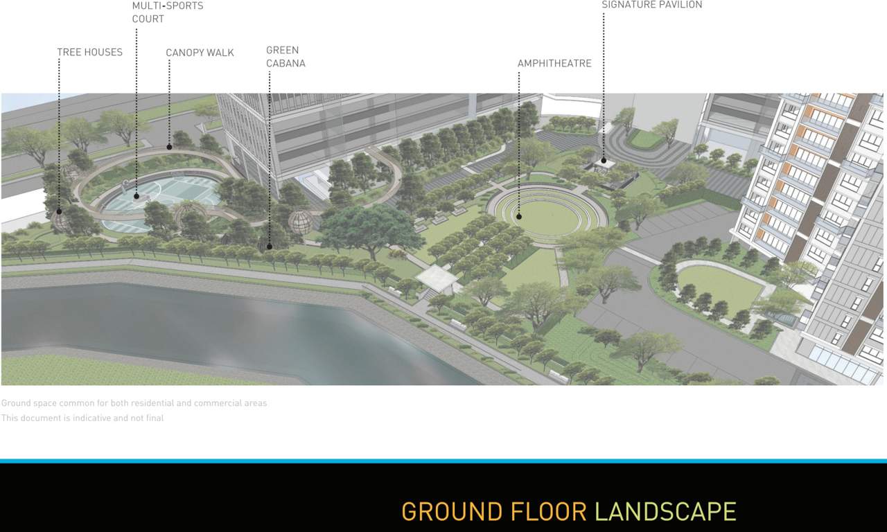  orbit urban park West Wing And East Wing Cluster Plan for ground Floor
