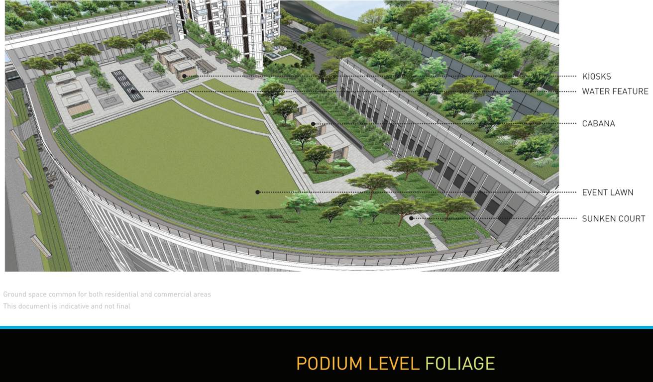  orbit urban park West Wing And East Wing Podium  Cluster Plan