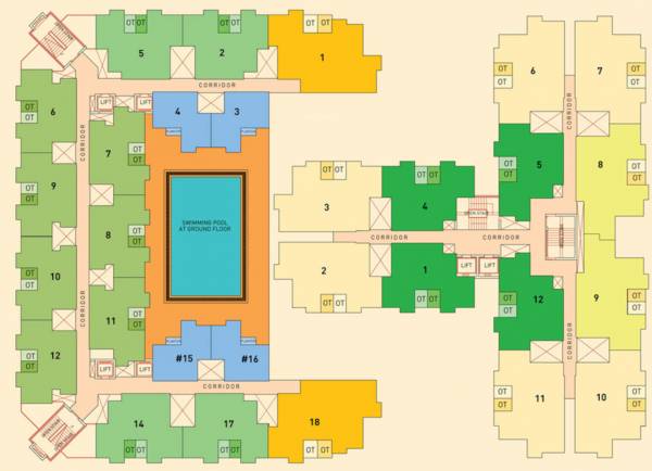  rashmi-celestia Rashmi Celestia Cluster Plan For Typical Floor Plan