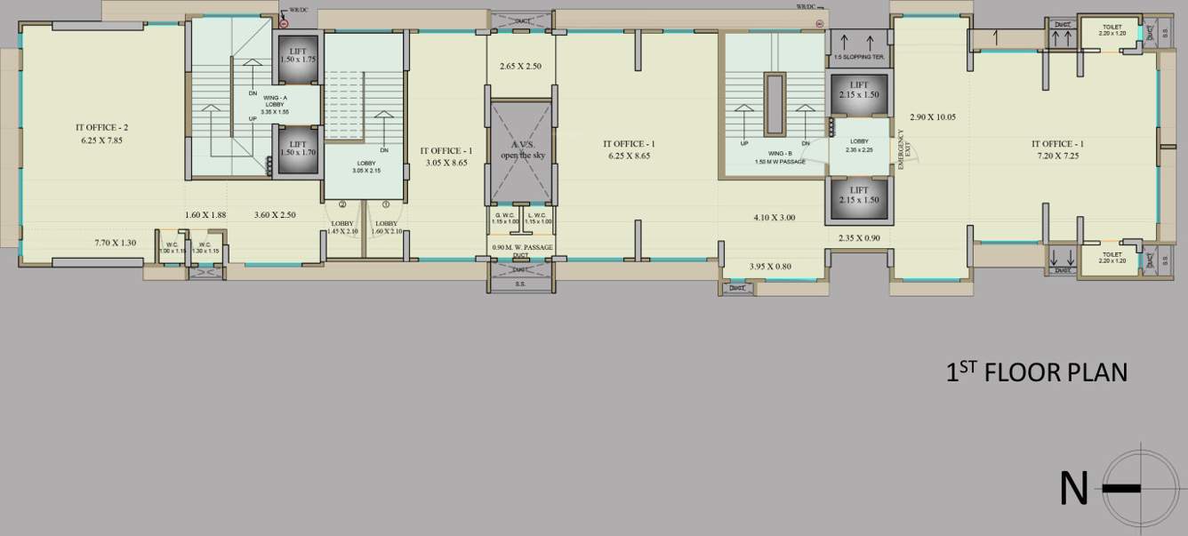  neelkanth apartment Vaishno Neelkanth Apartment Cluster Plan for 1st Floor