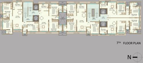  neelkanth-apartment Vaishno Neelkanth Apartment Cluster Plan for 7th Floor