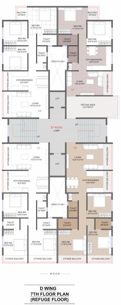  anandvan Revati Anandvan Wing D Cluster Plan for 7th Floor