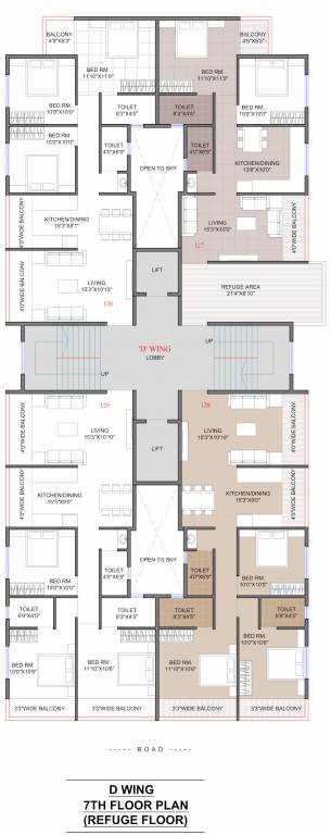  anandvan Revati Anandvan Wing D Cluster Plan for 7th Floor