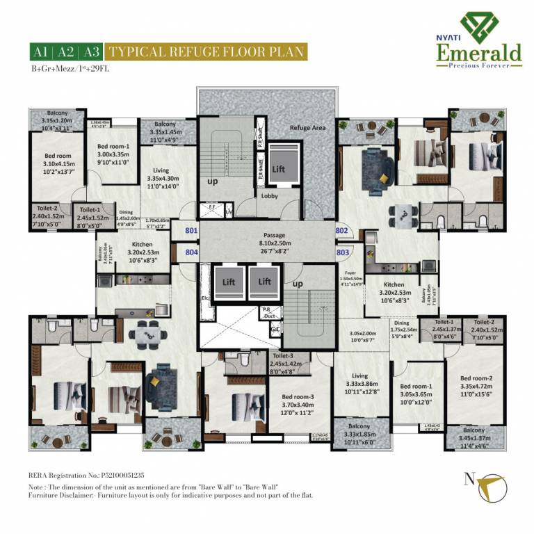  emerald Tower 1 Cluster Plan