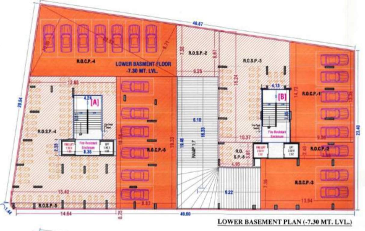  residency A, B Cluster Plan For Lower Basement