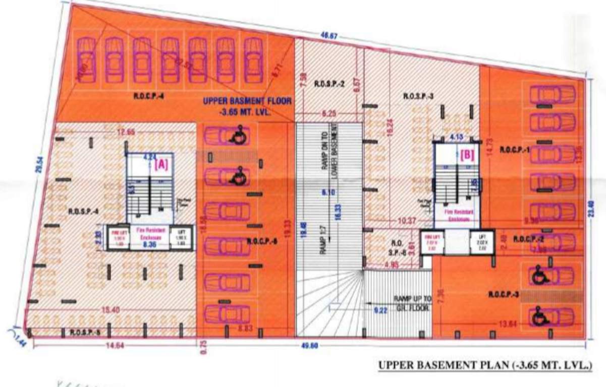  residency A, B Cluster Plan For Upper Basement