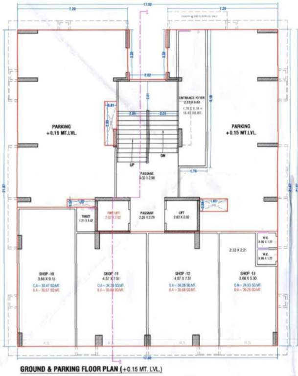  residency B Cluster Plan For Ground Floor