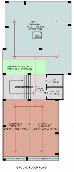 meghashray Meghashray Cluster Plan For Ground Floor