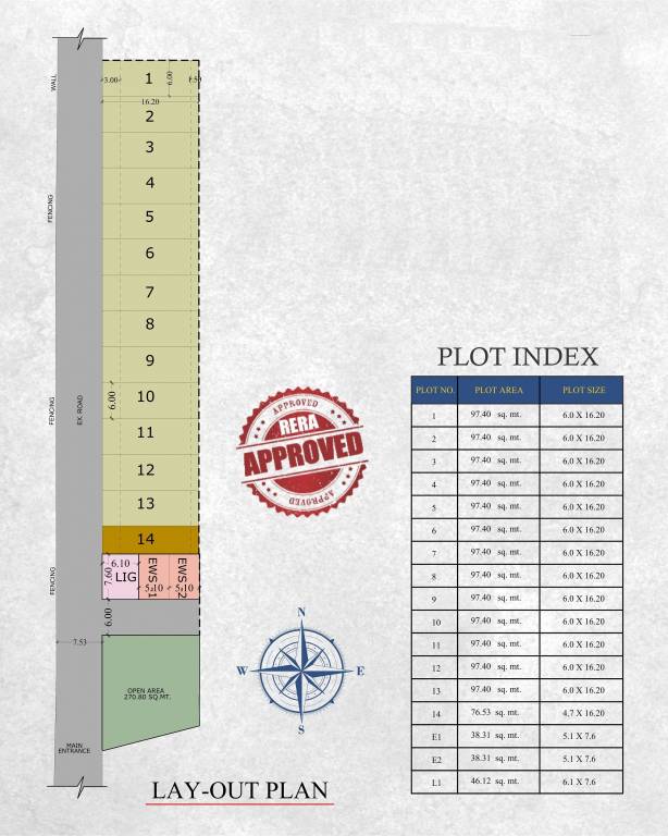  balaji pearl Layout Plan