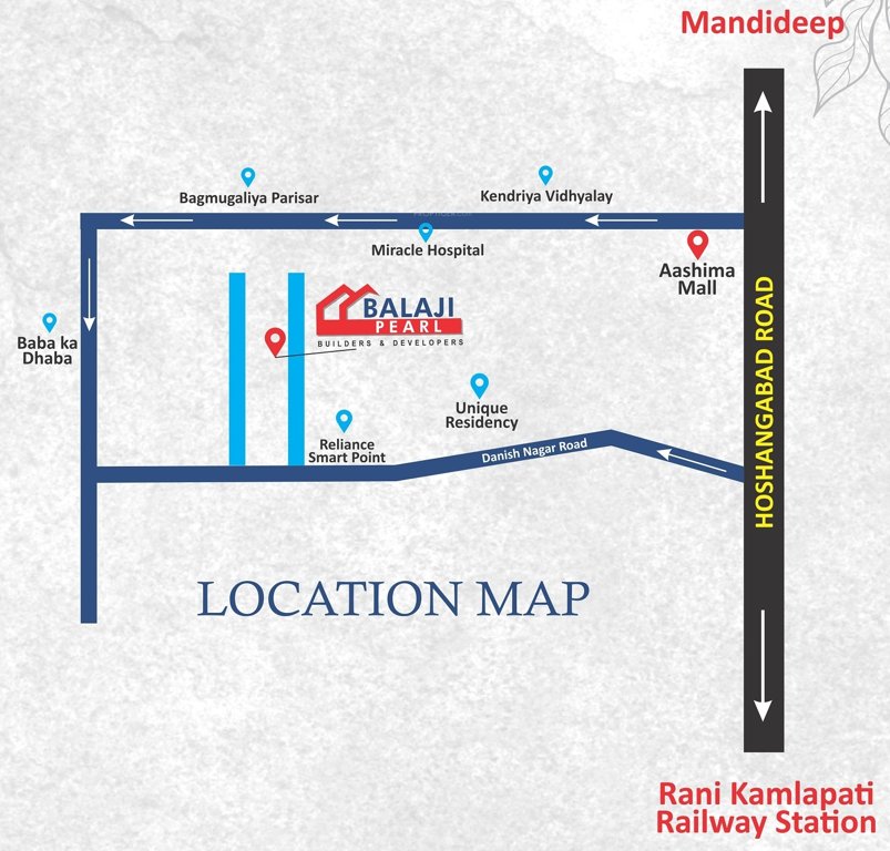  balaji pearl Location Plan