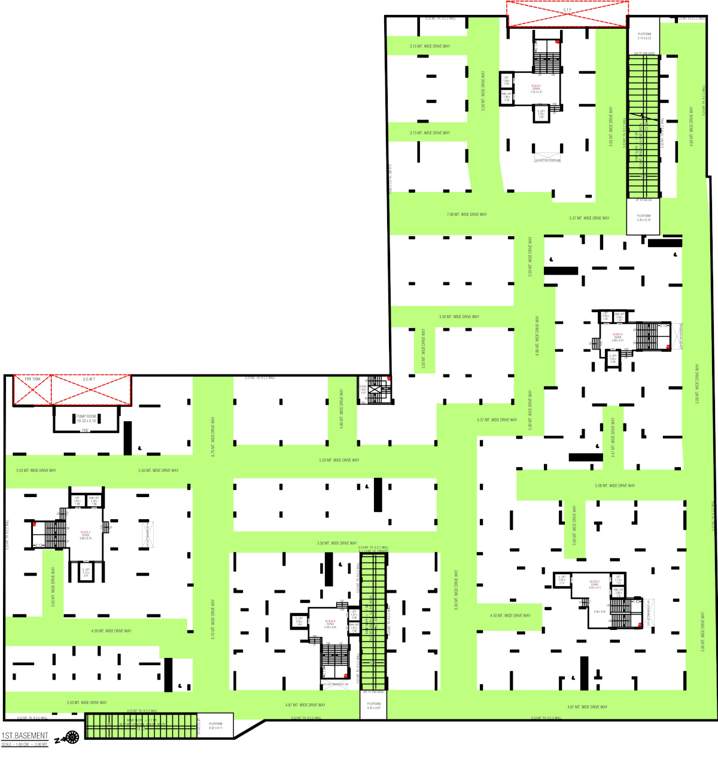  shaligram Block A Cluster Plan for Basement 1st Floor