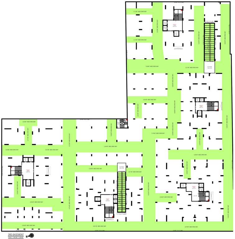  shaligram Block A Cluster Plan for Basement  3rd Floor