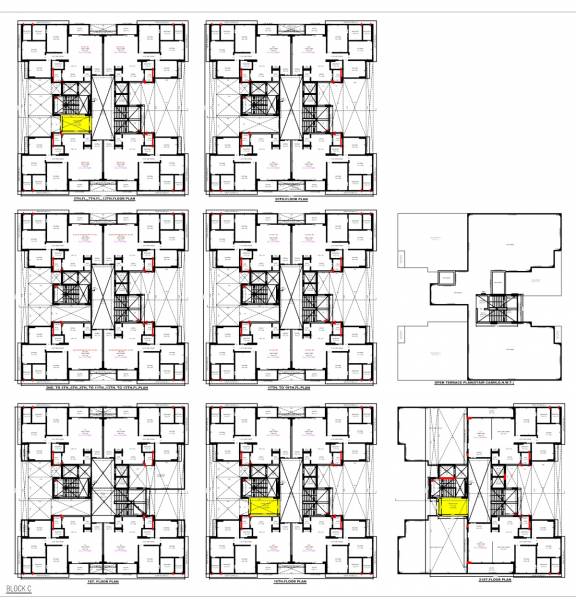  shaligram Block C Cluster Plan from 1st to 21th Floor