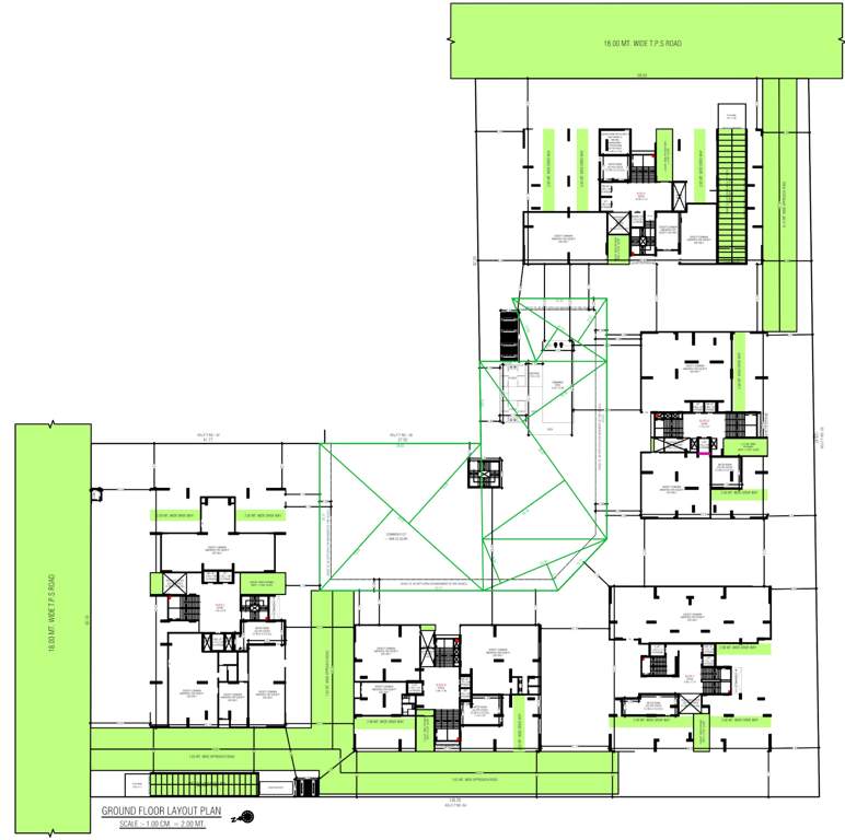  super shaligram Block A Cluster Plan For Ground Floor