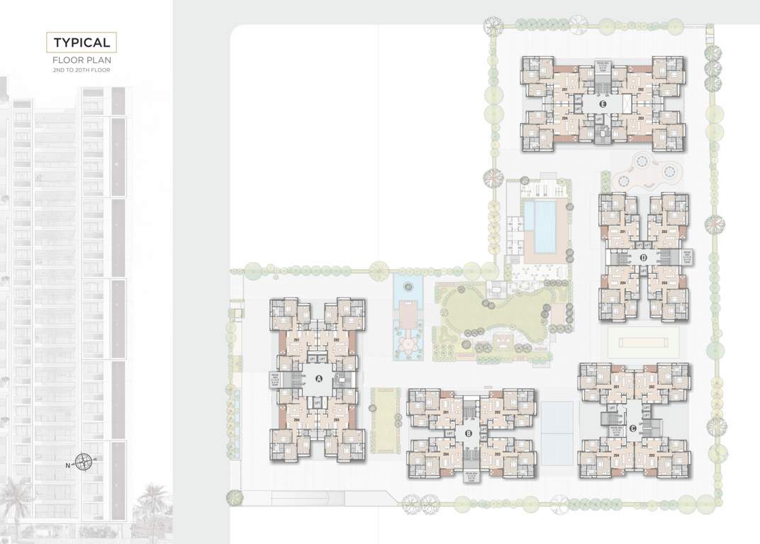  super shaligram Block A Cluster Plan From 2nd To 20th Floor