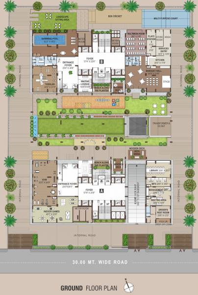  the-empiirean A, B Ground Cluster Plan