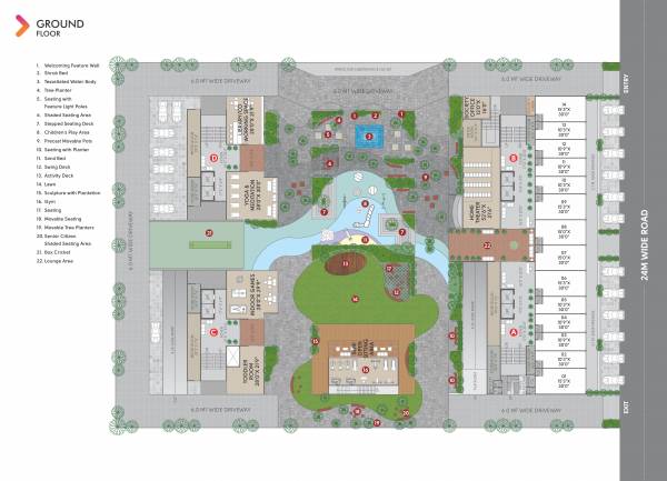  sreevas Block A To D Cluster Plan For Ground Floor