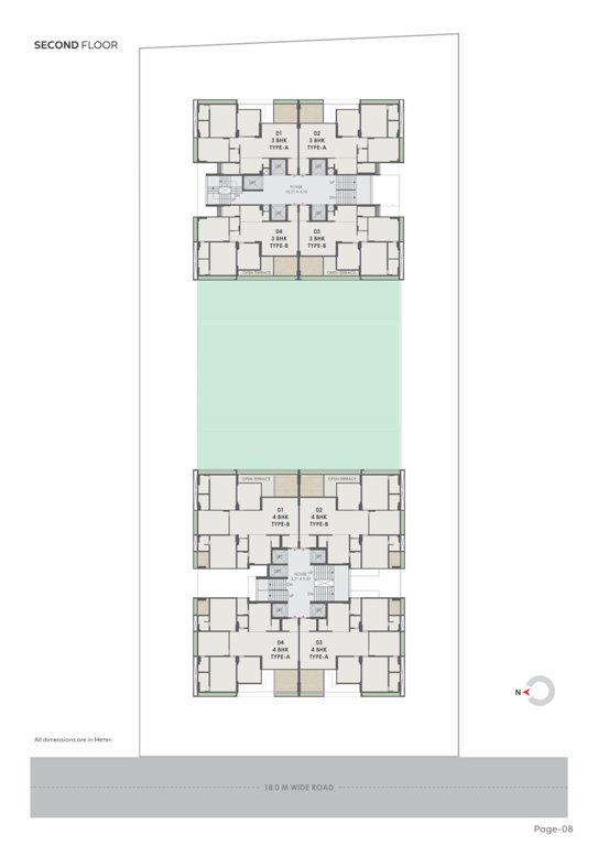  satatya syril ii Block A & B Cluster Plan for 2nd Floor