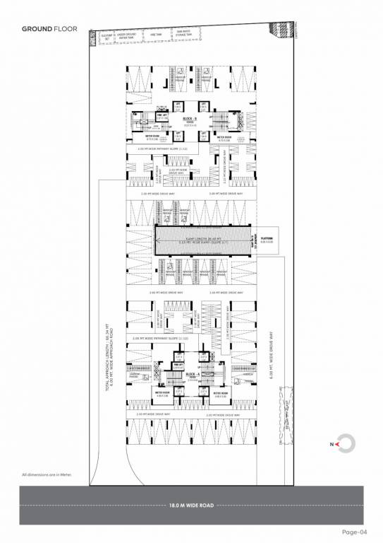  satatya syril ii Block A & B Ground Floor Cluster Plan