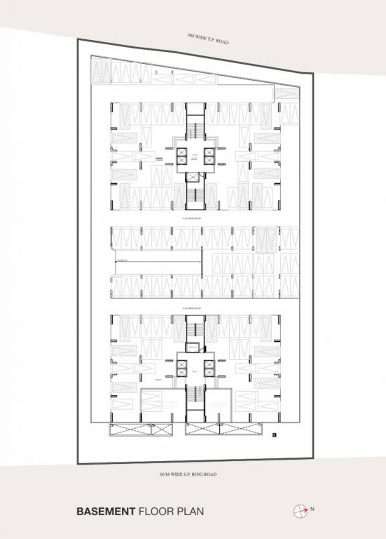 luxor Block A & B Basement Floor Cluster Plan