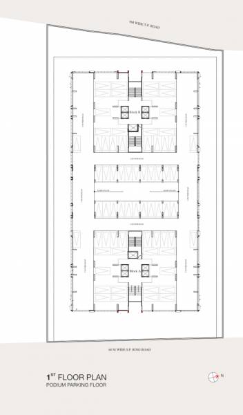 luxor Block A & B Cluster Plan for 1st Floor