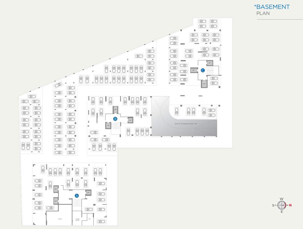 lakeville Block A, Block B, Block C Basement Cluster Plan