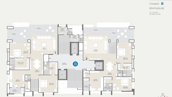 Block B Cluster Plan for Lower 19th Floor lakeville Block B Cluster Plan for Lower 19th Floor