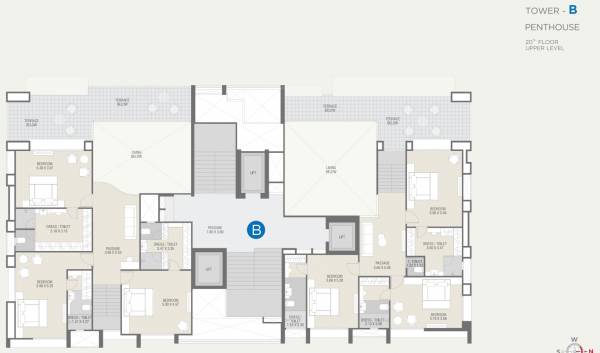 Block B Cluster Plan for Upper 20th Floor lakeville Block B Cluster Plan for Upper 20th Floor