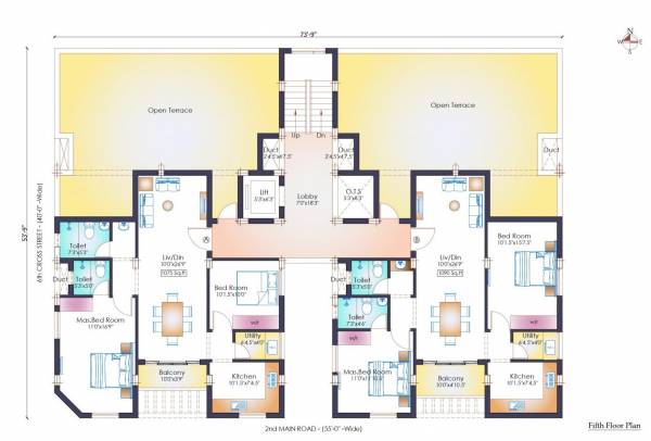  krishna Krishna Cluster Plan for 5th Floor