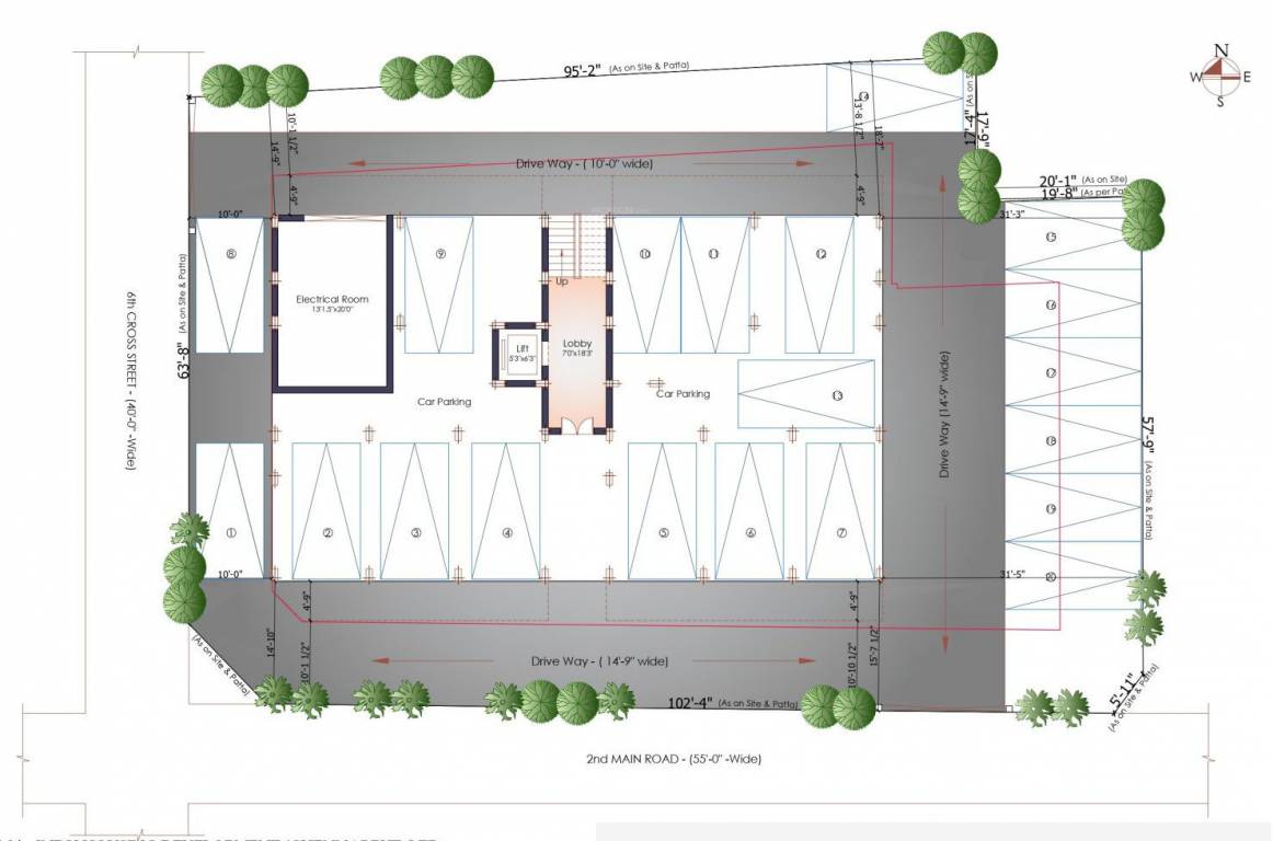  krishna Krishna Cluster Plan for Ground Floor