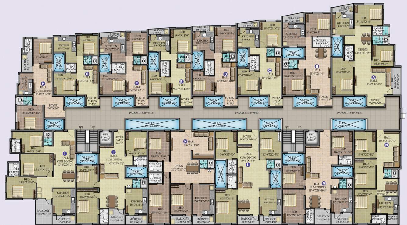 green empire Green Empire Cluster Plan From 2nd To 3rd Floor
