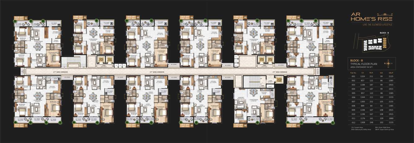  homes rise Block B Cluster Plan