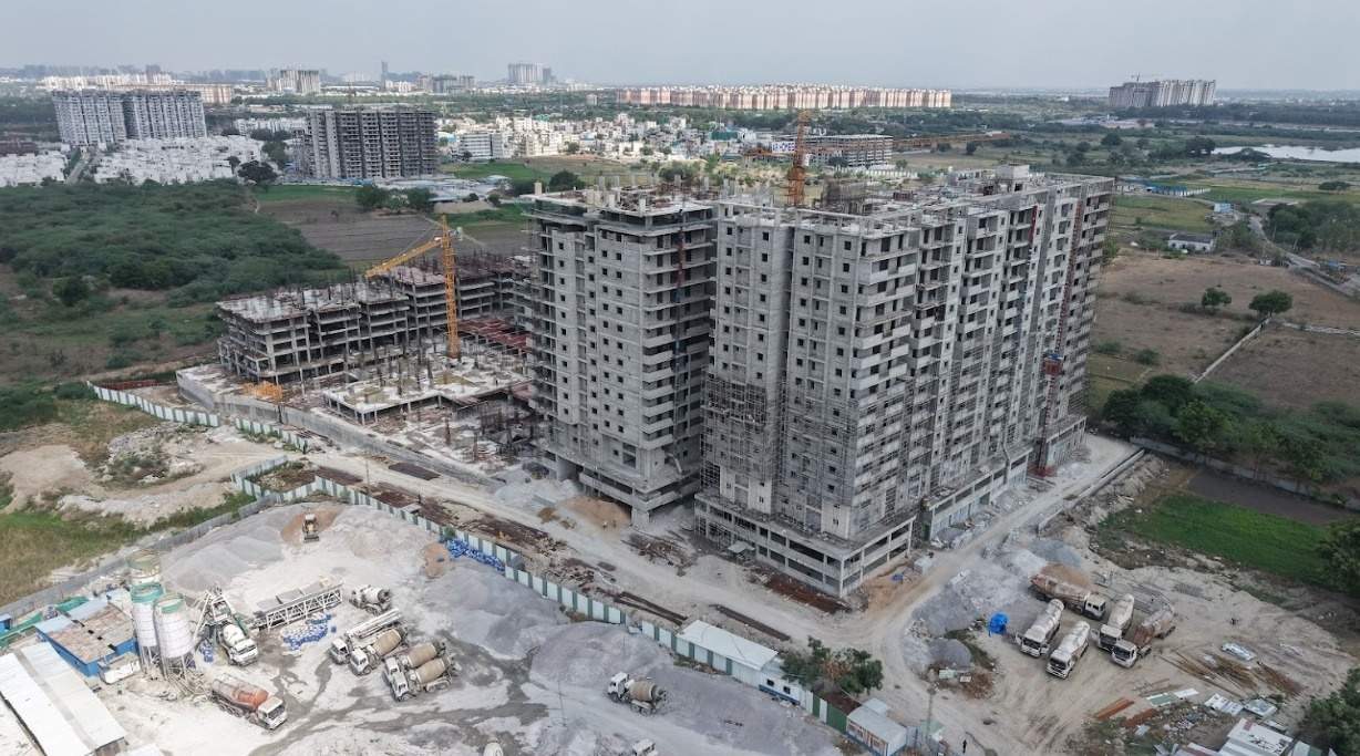  homes rise Block A Construction Status June 25