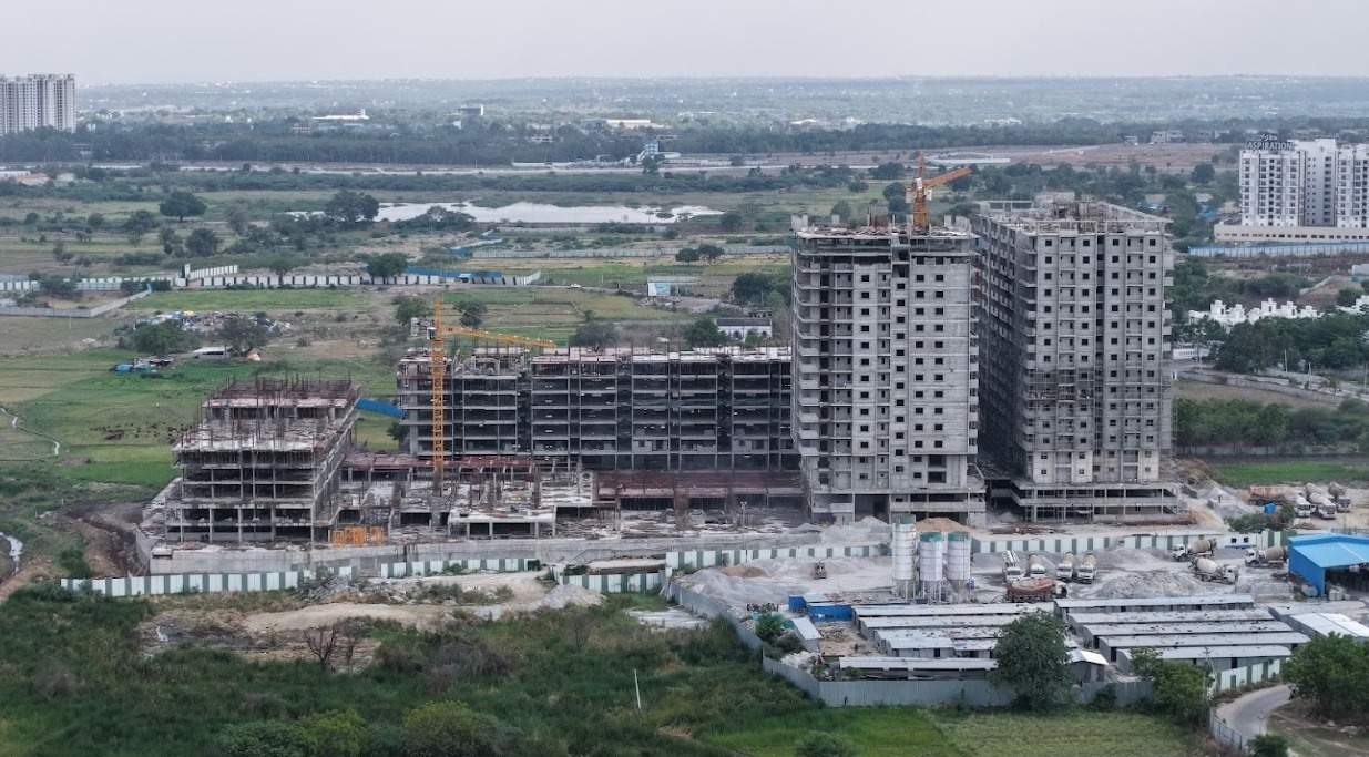  homes rise Block A Construction Status June 25