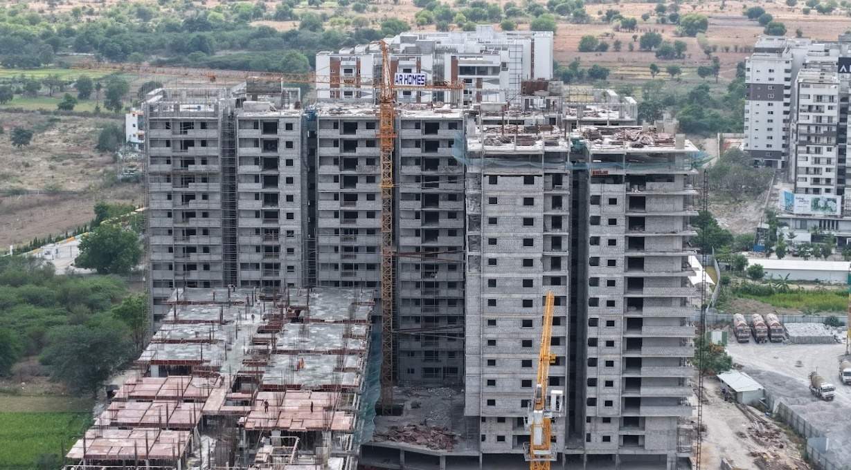  homes rise Block A Construction Status June 25