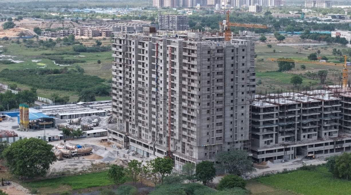  homes rise Block A Construction Status June 25