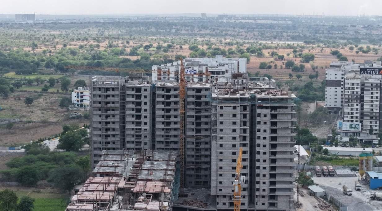  homes rise Block A Construction Status June 25