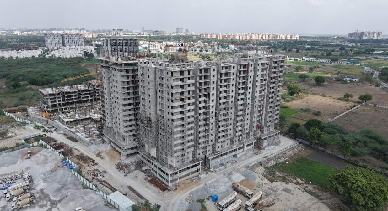  homes rise Block A Construction Status June 25