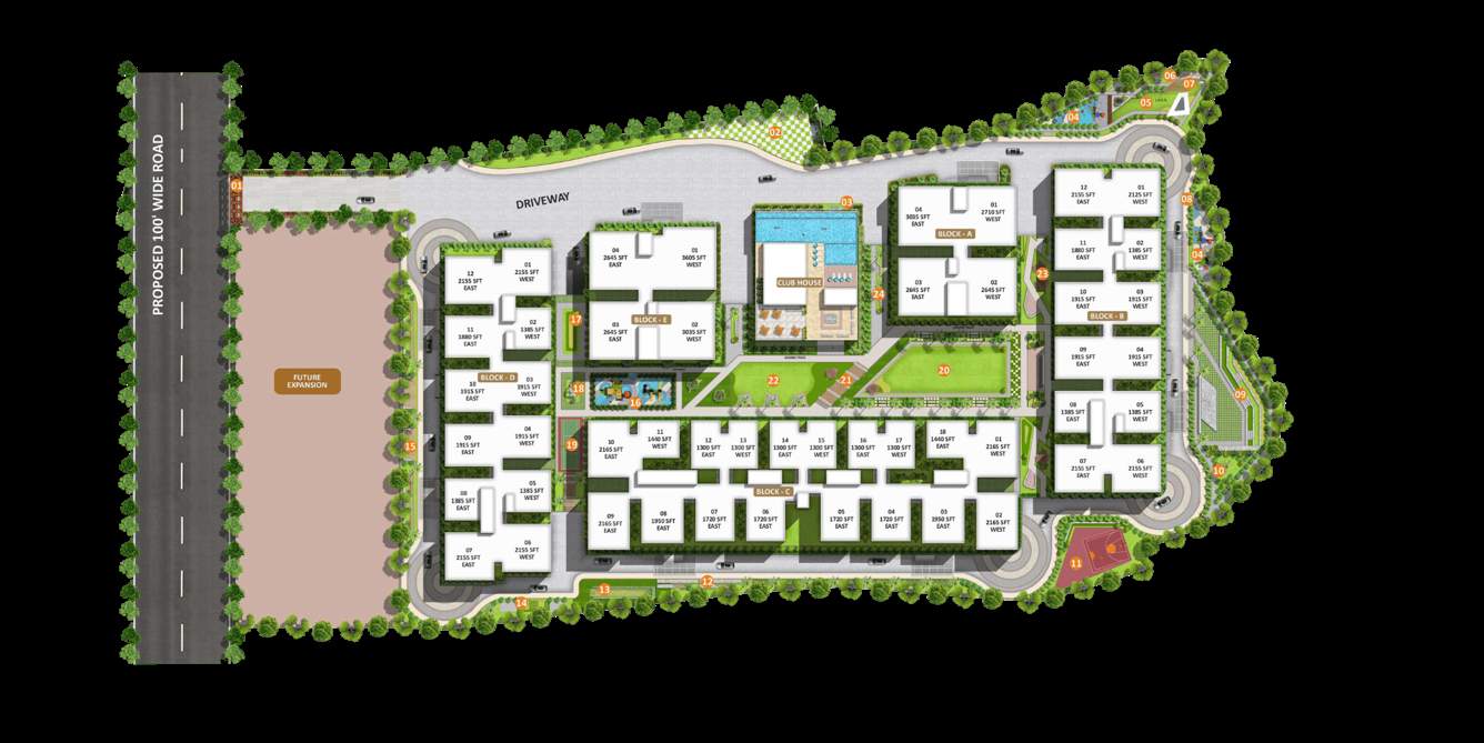  homes rise Master Plan