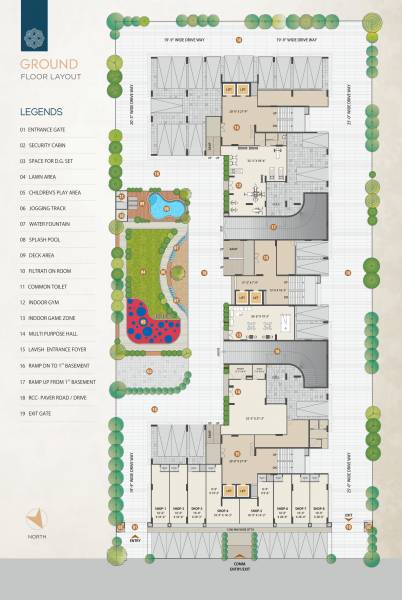  54 Block A To C Cluster Plan for ground Floor