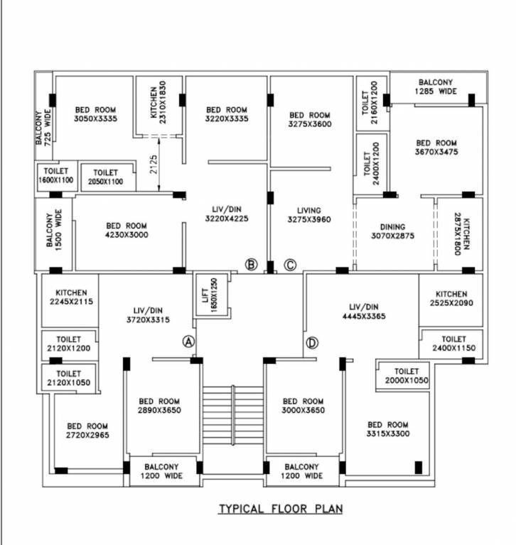  project Project Cluster Plan from 1st to 5th Floor