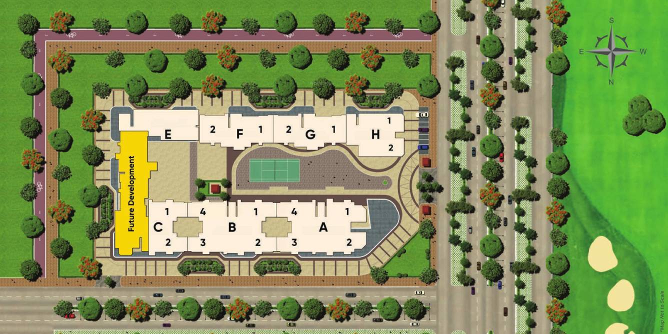  golf island Layout Plan