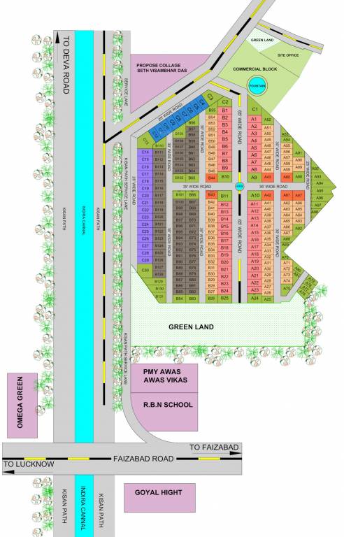  the palm valley Layout Plan