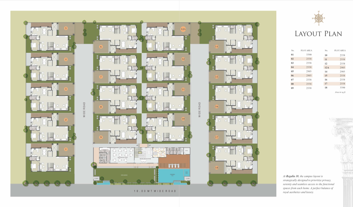 regalia 18 Layout Plan