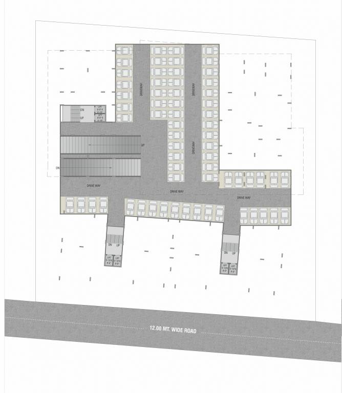 antilia Block Block A,B,C,D Cluster Plan For Basement