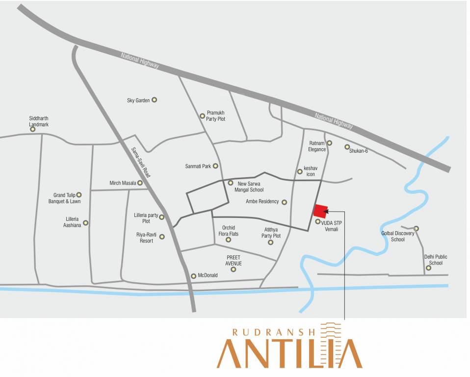 antilia Location Plan