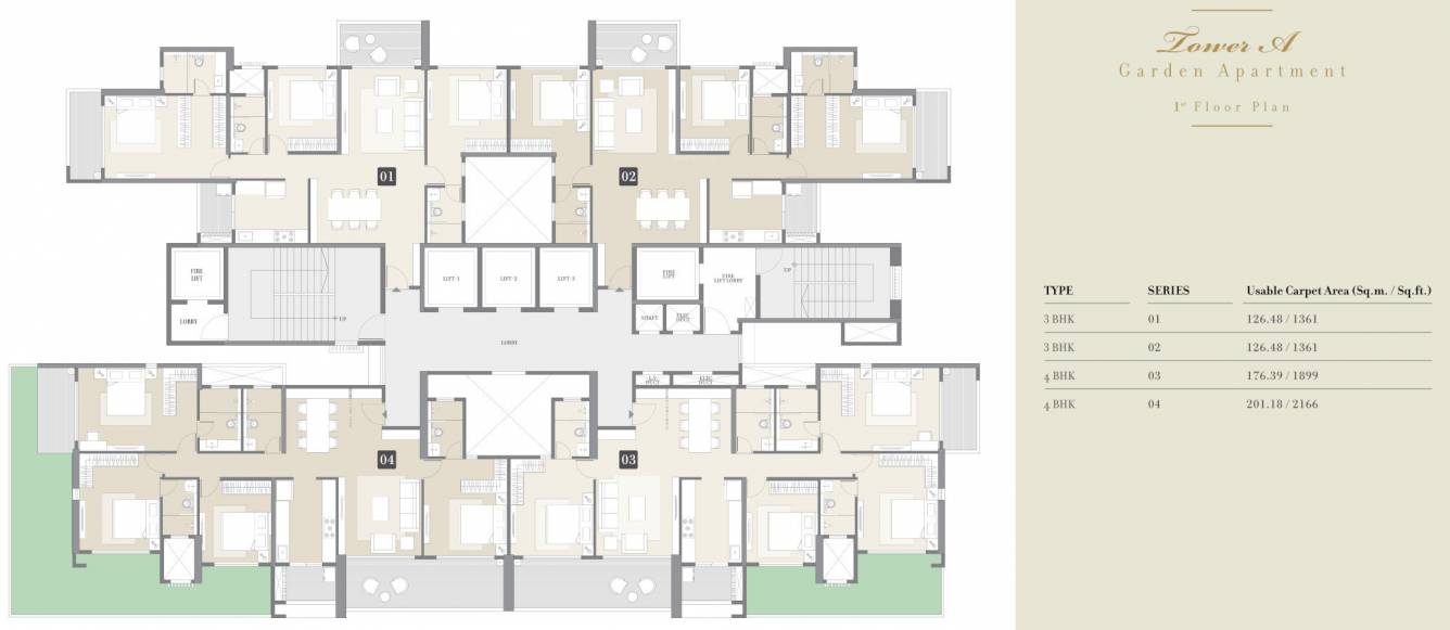  24k altura A Cluster Plan For 1st Floor